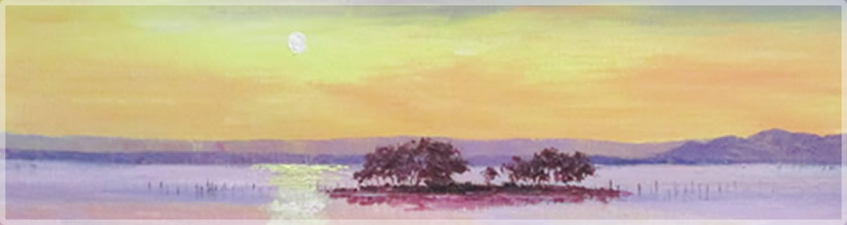 宍道湖・嫁が島の夕日